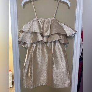 BuddyLove rose gold ruffle dress!
